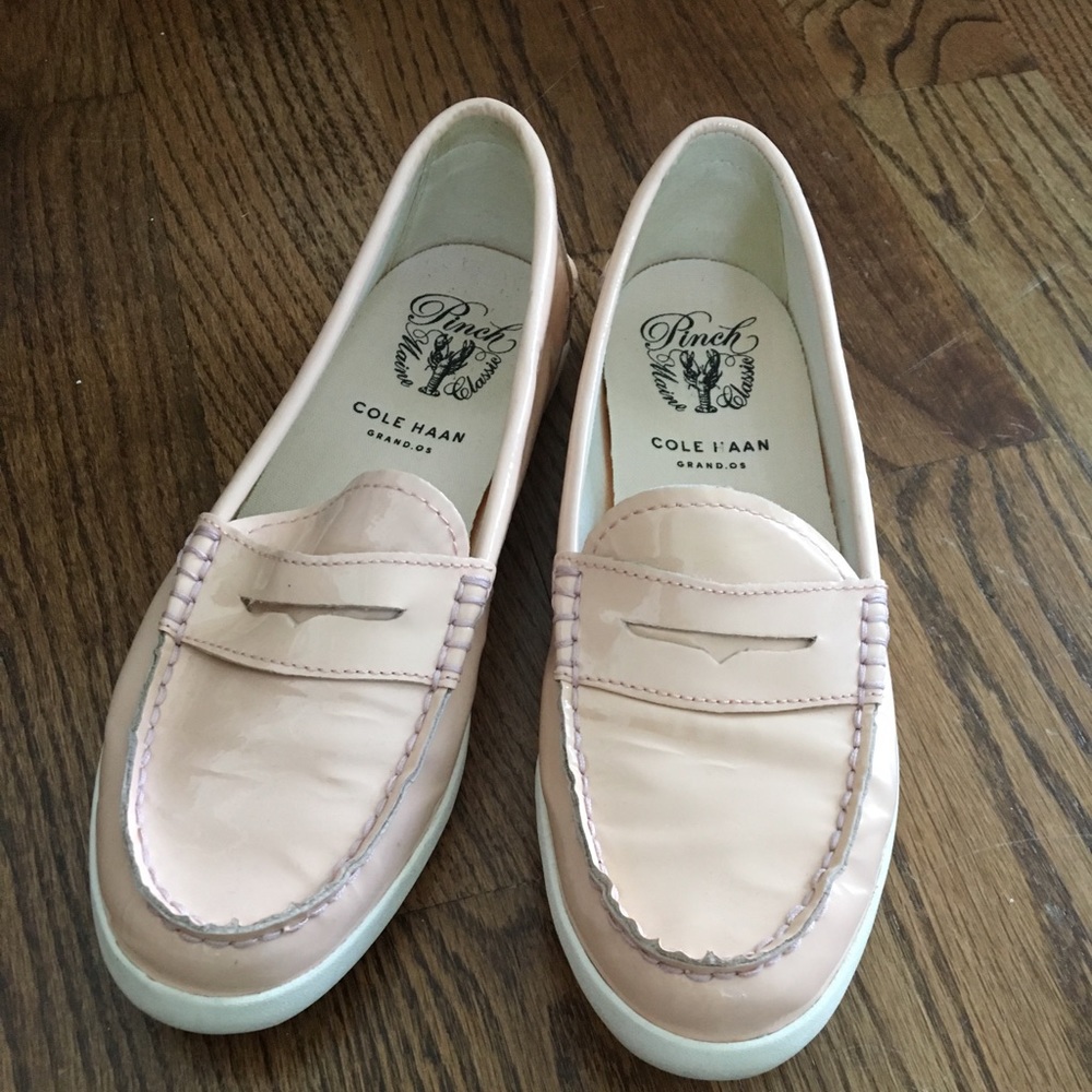 Cole Haan Blush Patent Loafers Sz 7.5